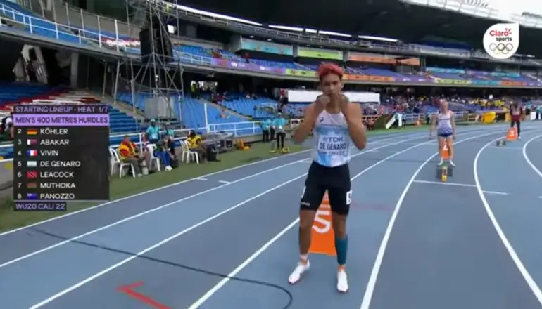 De Genaro logró avanzar a semifinales en el Mundial U20 de Atletismo