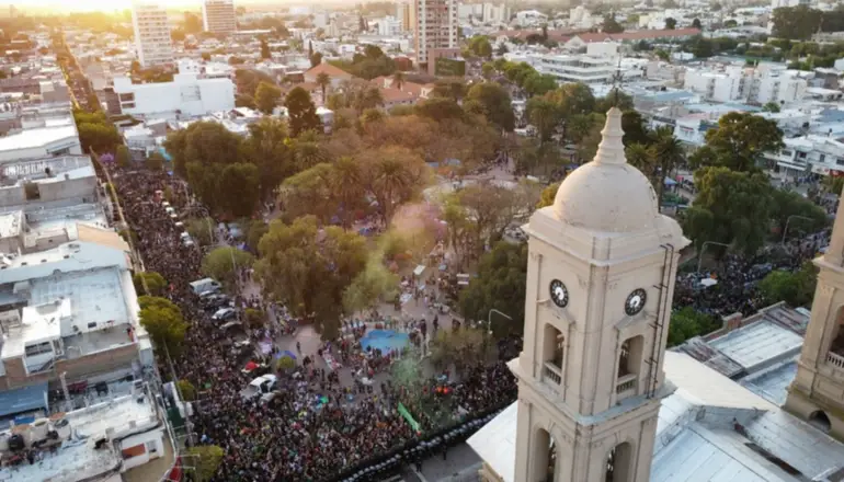 Más de 20 cuadras de mujeres y disidencias marchan por San Luis