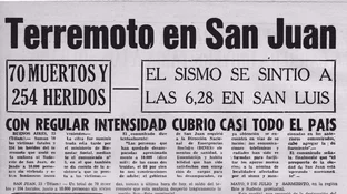 Puntanos Y Sanjuaninos Recuerdan El Sismo Que Destruyo San Juan El Diario De La Republica